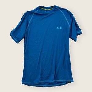 Under Armour Shirt Womens Small‎ Short Sleeve Blue Heatgear Lightweight Training